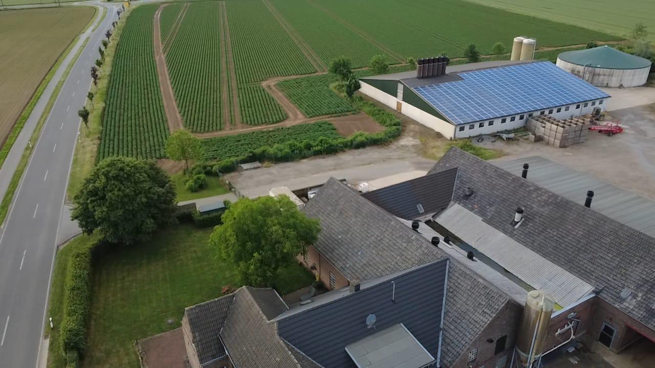Luftaufnahme des Heumannshof in Kerken am Niederrhein